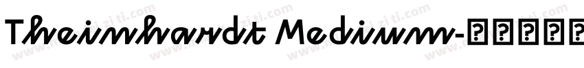 Theinhardt Medium字体转换